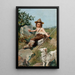 L'Enfance de Giotto - Oscar Pereira da Silva — gerahmtes Bild an der Wand