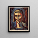 Jeanne - Oscar Weissbuch — gerahmtes Bild an der Wand