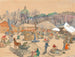 Der alte Naschmarkt von Wien - Oskar Laske — Ansicht des Kunstwerks