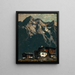 Ferme en haute montagne - Oskar Mulley — gerahmtes Bild an der Wand