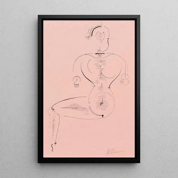 Abbildung H 2 - Oskar Schlemmer — gerahmtes Bild an der Wand