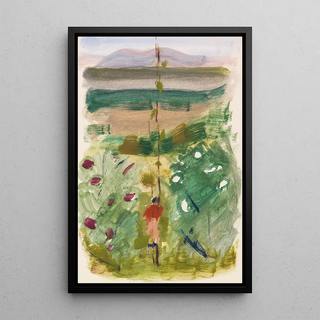 Oskar Schlemmer - Landschaft mit Rckenfigur zwischen Bschen.webp