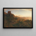 Abendstimmung in den Albanischen Bergen - Oswald Achenbach — gerahmtes Bild an der Wand