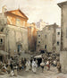 Trauerfeier in Palestrina - Oswald Achenbach — Ansicht des Kunstwerks