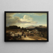 Promenade dominicale dans la campagne romaine - Oswald Achenbach — gerahmtes Bild an der Wand