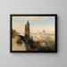 Ansicht von Florenz - Oswald Achenbach — gerahmtes Bild an der Wand
