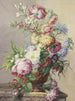 Blumenstrauß in einer Vase auf einem Marmortisch - Oswald Wijnen — Ansicht des Kunstwerks