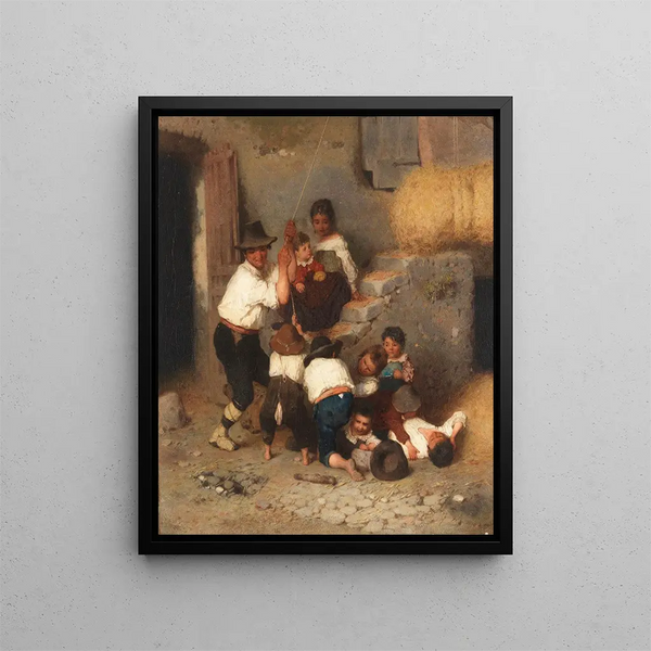 Otto Brandt - Italienische Bauernfamilie beim Einlagern des Heus.webp