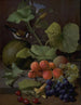 Naturstillleben mit Früchten und Distelfink - Otto Didrik Ottesen — Ansicht des Kunstwerks