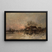 Winterlandschaft - Otto Fedder — gerahmtes Bild an der Wand