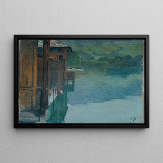 Otto Friedrich - Bathing Cabin in Gmunden.webp
