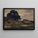 Landschaft mit großem Baum - Otto Fröhlicher — gerahmtes Bild an der Wand