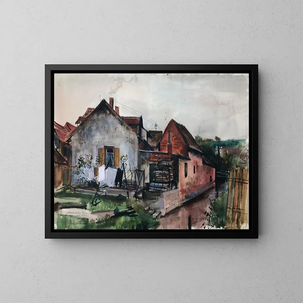 Albersweiler en Palatinat - Otto Geigenberger — gerahmtes Bild an der Wand