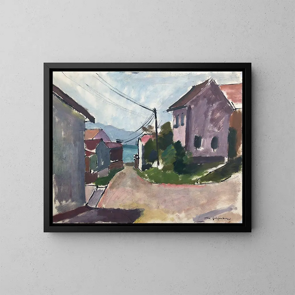 Gstadt am Chiemsee - Otto Geigenberger — gerahmtes Bild an der Wand