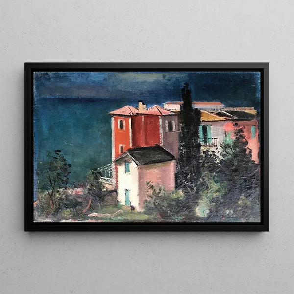 Torbole am Gardasee - Otto Geigenberger — gerahmtes Bild an der Wand