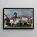 Wasserburg am Inn, Blick auf den Inn - Otto Geigenberger — gerahmtes Bild an der Wand
