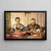 Les tricoteuses - Otto Goldmann — gerahmtes Bild an der Wand