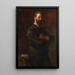Portrait des Zeichenlehrers Arthur Haferkorn - Otto Greiner — gerahmtes Bild an der Wand