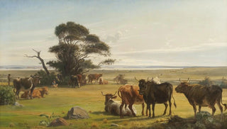 Otto Haslund - Cows in a Meadow.webp