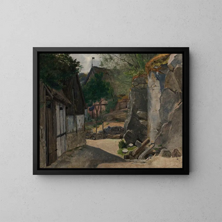 Otto Haslund - View of Gudhjem.webp