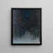 Nacht im Winter im Wald - Otto Hesselbom — gerahmtes Bild an der Wand