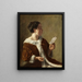 Dame im Pelzmantel - Otto Kirberg — gerahmtes Bild an der Wand