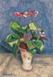 Cyclamen en fleurs - Otto Modersohn — Ansicht des Kunstwerks