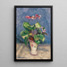 Cyclamen en fleurs - Otto Modersohn — gerahmtes Bild an der Wand