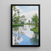 Flussufer - Otto Modersohn — gerahmtes Bild an der Wand