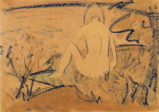 Otto Mueller - Sitzender Rckenakt am Ufer.webp