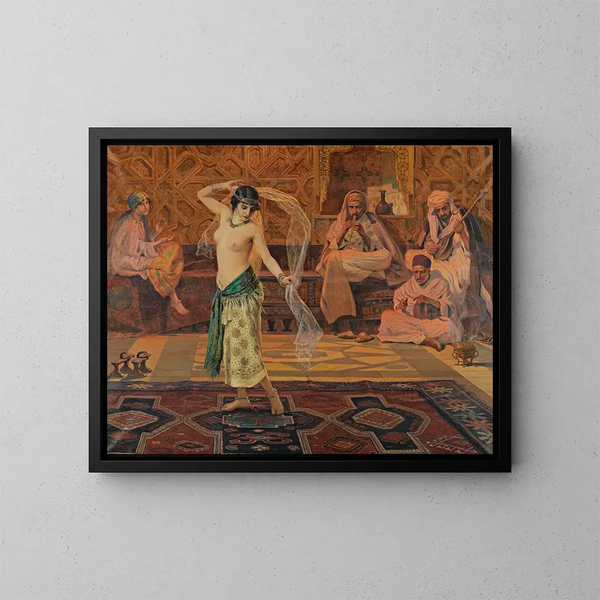 Danse des sept voiles - Otto Pilny — gerahmtes Bild an der Wand