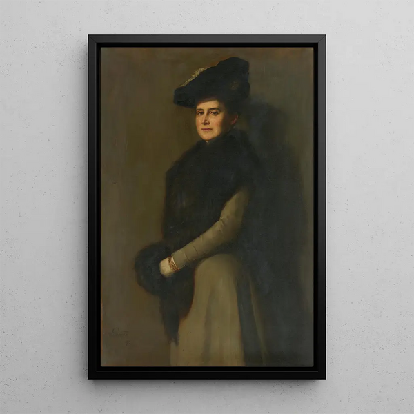 Portrait von S.A.R. der großherzoglichen Erbin Hilda von Baden - Otto Propheter — gerahmtes Bild an der Wand