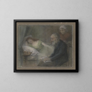 Otto Scholderer - At the sickbed.webp