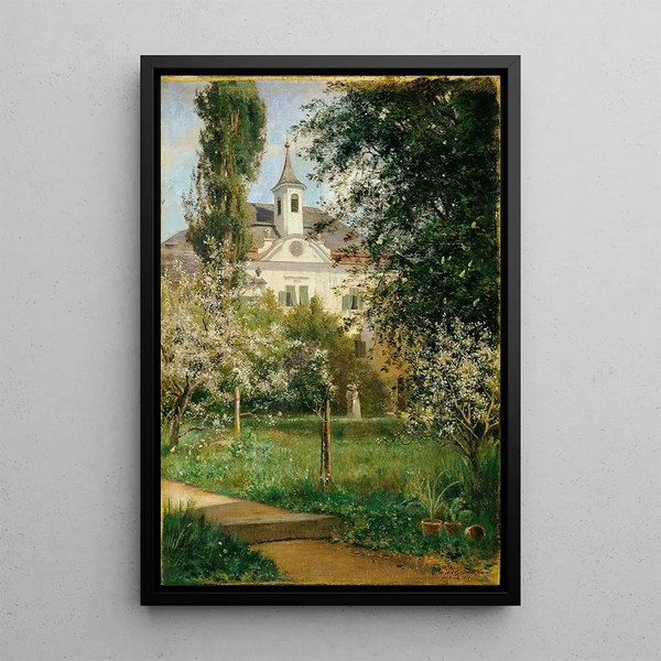 Château de Gerasdorf - Otto Seraphim Peters — gerahmtes Bild an der Wand