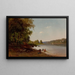 Der erste Fisch - Otto Sommer — gerahmtes Bild an der Wand