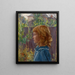 Portrait einer jungen Mädchen - Otto Stark — gerahmtes Bild an der Wand