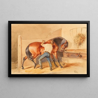 Otto von Thoren - Im Pferdestall.webp