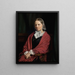 Amalie Elisabeth Freund f von Wrden Skulpteur H. E. Freund, Ehefrau - P. C. Skovgaard — gerahmtes Bild an der Wand