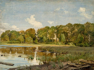 P C Skovgaard - By Lake Gurre Zealand.webp