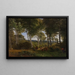 Holz des Delhoved-Gemäldes bei dem Skarre-See in Zeeland, Nachmittagssonne - P. C. Skovgaard — gerahmtes Bild an der Wand
