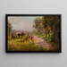 P. de Bruin — gerahmtes Bild an der Wand