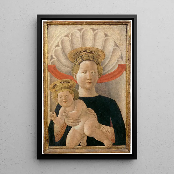 Die Jungfrau mit Kind - Paolo Uccello — gerahmtes Bild an der Wand