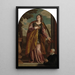 Sainte Lucie und ein Spender - Paolo Véronèse — gerahmtes Bild an der Wand
