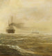 Passagierschiff der HAPAG vor den Untiefen von Nantucket - Hugo Schnars — Ansicht des Kunstwerks