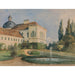 Reproduktion des Gemäldes Park des Schlosses mit Brunnen - Marie Egner