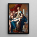 Madone mit Kind mit Engeln - Parmigianino — gerahmtes Bild an der Wand