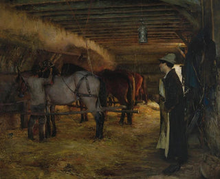 Eine Scheune - Pascal-Adolphe-Jean Dagnan-Bouveret — Ansicht des Kunstwerks