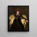 Portrait einer Eleganten - Pascal-Adolphe-Jean Dagnan-Bouveret — gerahmtes Bild an der Wand