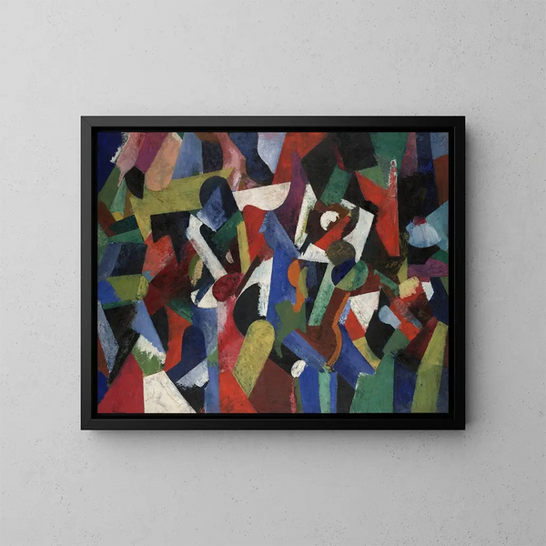 Composition V - Patrick Henry Bruce — gerahmtes Bild an der Wand