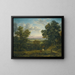 Ansicht von Greenwich vom Charlton Wood bei Woolwich - Patrick Nasmyth — gerahmtes Bild an der Wand